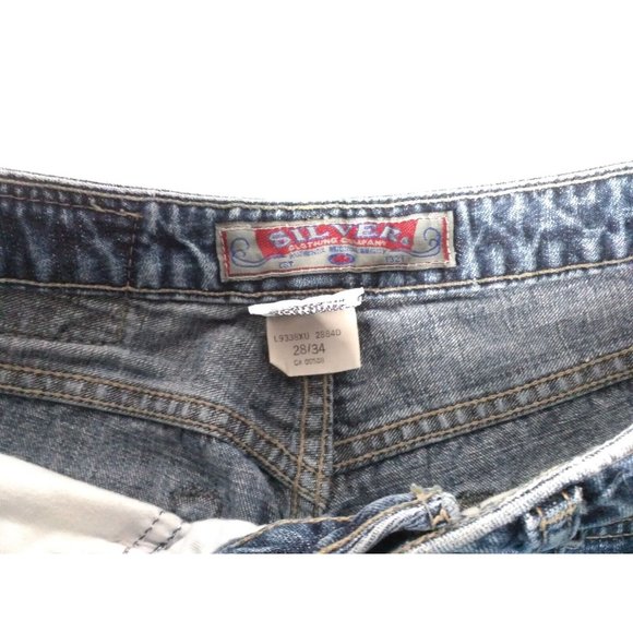 Silver Blue Jeans Mid-Rise Made in Canada Size 28x34 Medium Wash (28x31) - Picture 5 of 6